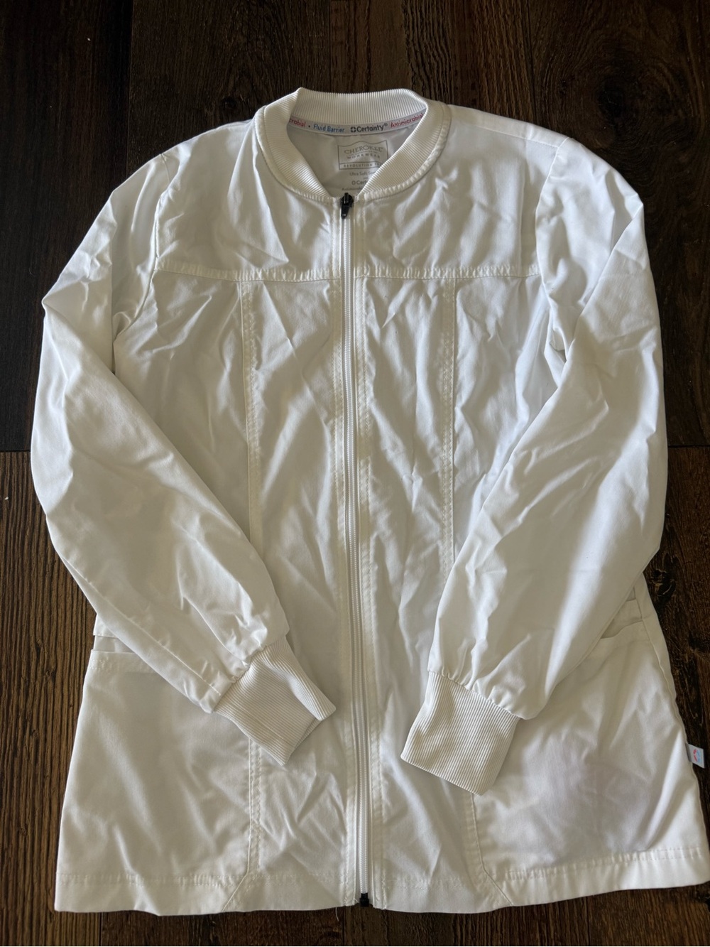 Cherokee White Scrub Jacket